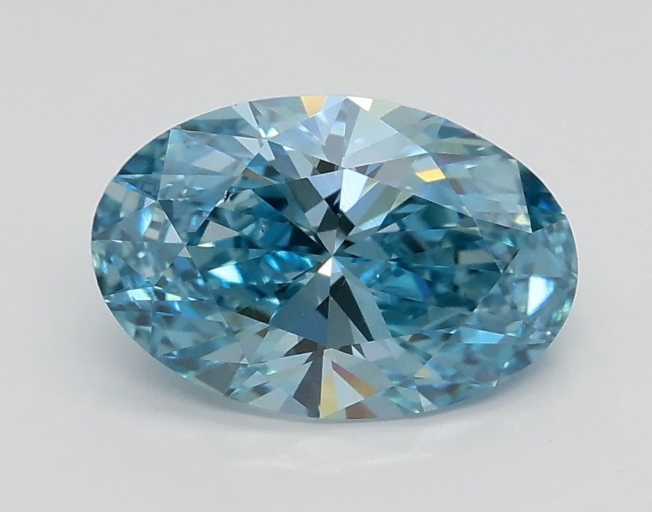 Loose Diamond - OVAL 1.51ct Fancy Vivid Blue VS2: Loose Diamond - OVAL 1.51ct Fancy Vivid Blue VS2 Source: This is a real non-mined Diamond that has been grown in a lab Shape: OVAL Carats: 1.51 Color: Fancy Vivid Blue Certification: IGI Video:
