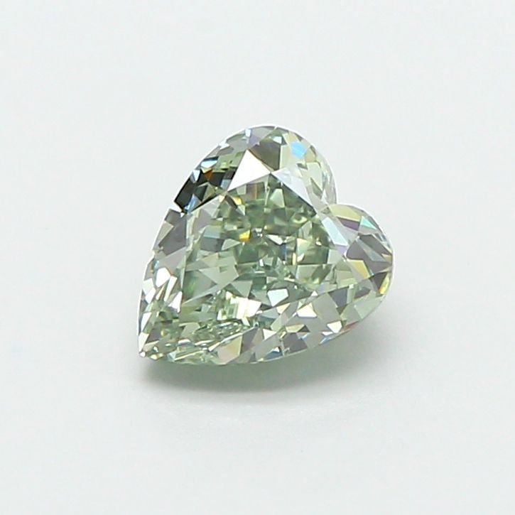 Loose Diamond - HEART 1.03ct Fancy Vivid Green VS1: Loose Diamond - HEART 1.03ct Fancy Vivid Green VS1 Source: This is a real non-mined Diamond that has been grown in a lab Shape: HEART Carats: 1.03 Color: Fancy Vivid Green Certification: IGI Video: