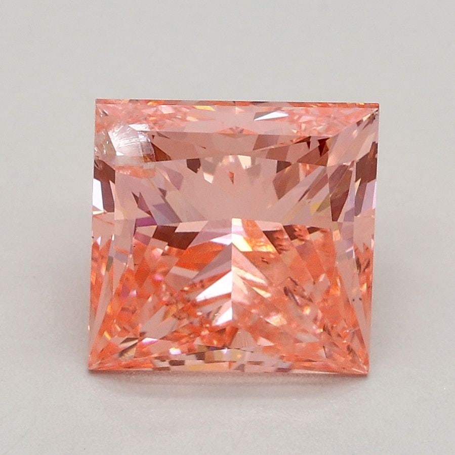 Loose Diamond - PRINCESS 2.0ct Fancy Intense Pink SI2: Loose Diamond - PRINCESS 2.0ct Fancy Intense Pink SI2 Source: This is a real non-mined Diamond that has been grown in a lab Shape: PRINCESS Carats: 2.0 Color: Fancy Intense Pink Certification: IGI Vid