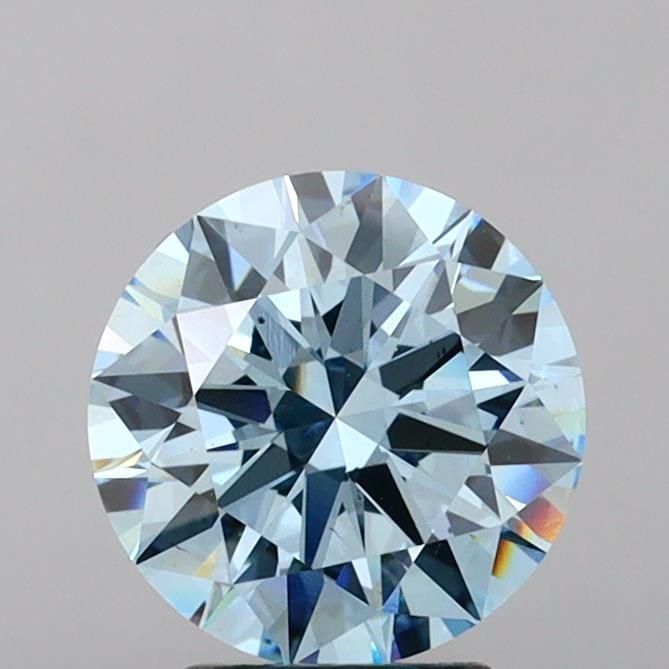 Ideal Loose Diamond - ROUND 4.07ct Fancy Vivid Blue VS2: Ideal Loose Diamond - ROUND 4.07ct Fancy Vivid Blue VS2 Source: This is a real non-mined Diamond that has been grown in a lab Shape: ROUND Carats: 4.07 Color: Fancy Vivid Blue Certification: IGI