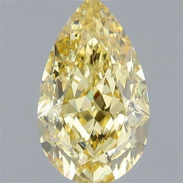 Loose Diamond - PEAR 1.72ct Fancy Intense Yellow VS1: Loose Diamond - PEAR 1.72ct Fancy Intense Yellow VS1 Source: This is a real non-mined Diamond that has been grown in a lab Shape: PEAR Carats: 1.72 Color: Fancy Intense Yellow Certification: IGI Video
