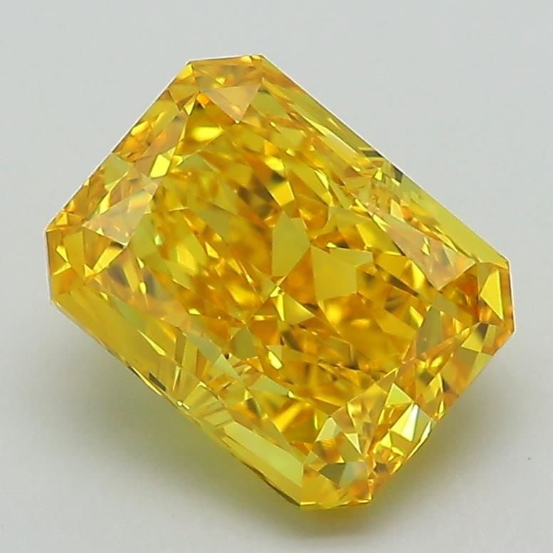 Loose Diamond - RADIANT 2.62ct Fancy Vivid Yellow VVS2: Loose Diamond - RADIANT 2.62ct Fancy Vivid Yellow VVS2 Source: This is a real non-mined Diamond that has been grown in a lab Shape: RADIANT Carats: 2.62 Color: Fancy Vivid Yellow Certification: IGI Vi