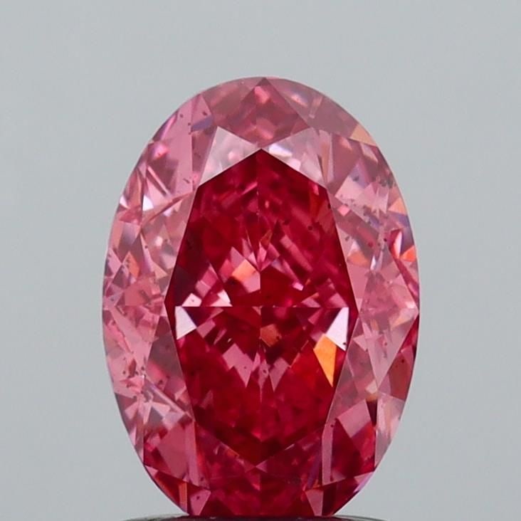 Loose Diamond - OVAL 1.59ct Fancy Vivid Pink SI1: Loose Diamond - OVAL 1.59ct Fancy Vivid Pink SI1 Source: This is a real non-mined Diamond that has been grown in a lab Shape: OVAL Carats: 1.59 Color: Fancy Vivid Pink Certification: IGI Video: