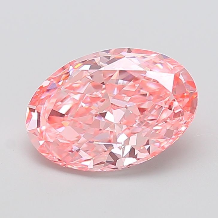 Loose Diamond - OVAL 3.56ct Fancy Vivid Pink VVS2: Loose Diamond - OVAL 3.56ct Fancy Vivid Pink VVS2 Source: This is a real non-mined Diamond that has been grown in a lab Shape: OVAL Carats: 3.56 Color: Fancy Vivid Pink Certification: IGI Video: