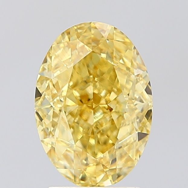 Loose Diamond - OVAL 2.57ct Fancy Intense Yellow VVS2: Loose Diamond - OVAL 2.57ct Fancy Intense Yellow VVS2 Source: This is a real non-mined Diamond that has been grown in a lab Shape: OVAL Carats: 2.57 Color: Fancy Intense Yellow Certification: IGI Vide