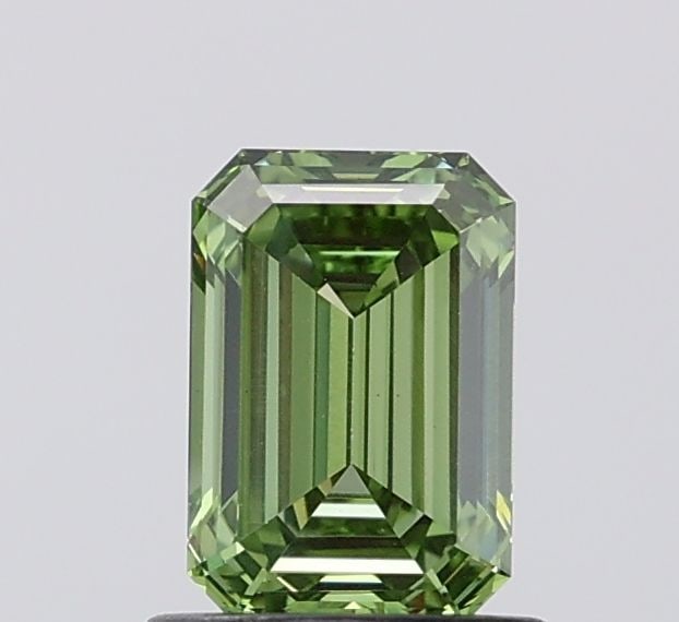 Loose Diamond - EMERALD 1.0ct Fancy Vivid Green VS1: Loose Diamond - EMERALD 1.0ct Fancy Vivid Green VS1 Source: This is a real non-mined Diamond that has been grown in a lab Shape: EMERALD Carats: 1.0 Color: Fancy Vivid Green Certification: IGI Video: