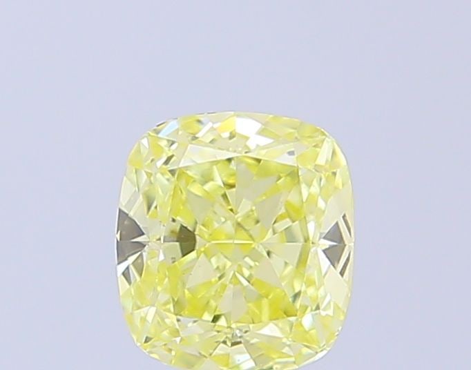 Loose Diamond - CUSHION MODIFIED 0.95ct Fancy Yellow VVS2: Loose Diamond - CUSHION MODIFIED 0.95ct Fancy Yellow VVS2 Source: This is a real non-mined Diamond that has been grown in a lab Shape: CUSHION MODIFIED Carats: 0.95 Color: Fancy Yellow Certification: 