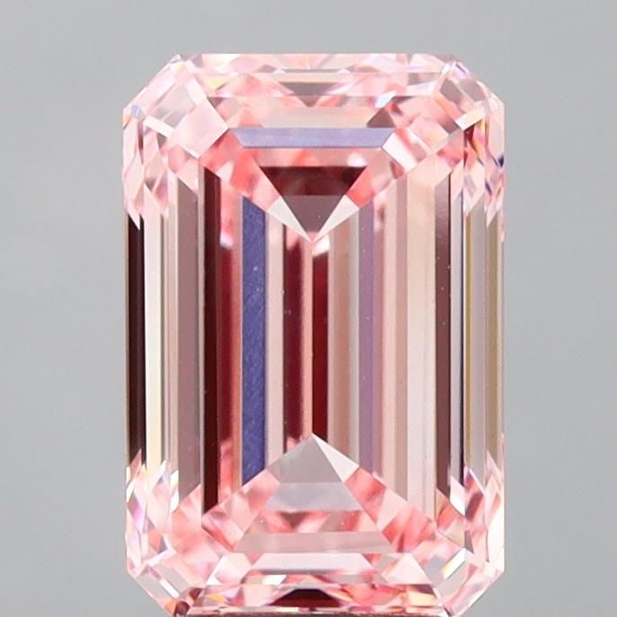 Loose Diamond - EMERALD 3.1ct Fancy Intense Pink VS1: Loose Diamond - EMERALD 3.1ct Fancy Intense Pink VS1 Source: This is a real non-mined Diamond that has been grown in a lab Shape: EMERALD Carats: 3.1 Color: Fancy Intense Pink Certification: IGI Video