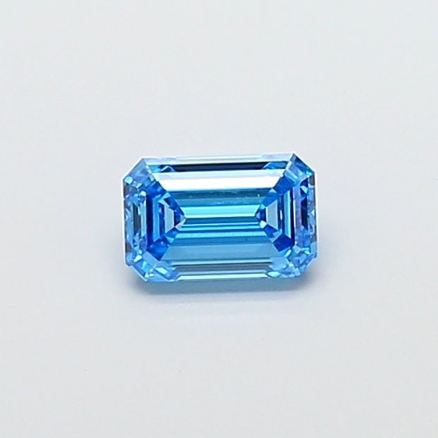 Loose Diamond - EMERALD 1.05ct Fancy Vivid Blue VS1: Loose Diamond - EMERALD 1.05ct Fancy Vivid Blue VS1 Source: This is a real non-mined Diamond that has been grown in a lab Shape: EMERALD Carats: 1.05 Color: Fancy Vivid Blue Certification: IGI Video: