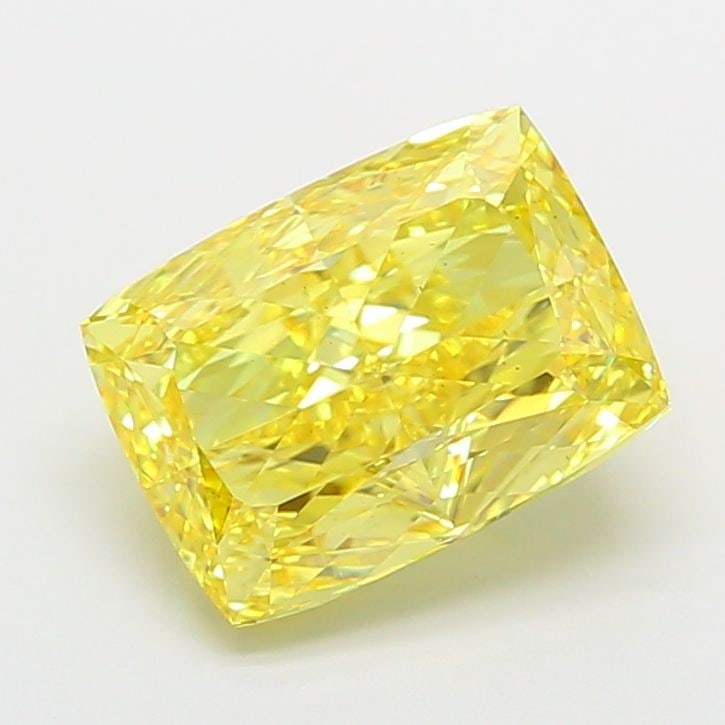 Loose Diamond - CUSHION MODIFIED 7.04ct Fancy Vivid Yellow VS2: Loose Diamond - CUSHION MODIFIED 7.04ct Fancy Vivid Yellow VS2 Source: This is a real non-mined Diamond that has been grown in a lab Shape: CUSHION MODIFIED Carats: 7.04 Color: Fancy Vivid Yellow Cert