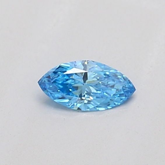 Loose Diamond - MARQUISE 0.15ct Fancy Vivid Blue VS1: Loose Diamond - MARQUISE 0.15ct Fancy Vivid Blue VS1 Source: This is a real non-mined Diamond that has been grown in a lab Shape: MARQUISE Carats: 0.15 Color: Fancy Vivid Blue Certification: IGI PLEAS