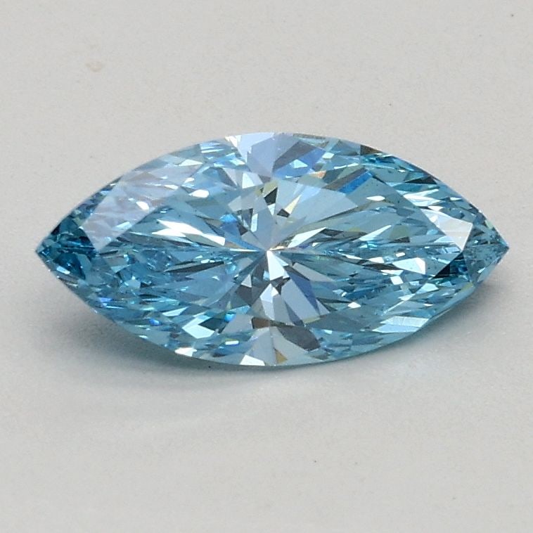 Loose Diamond - MARQUISE 0.51ct Fancy Vivid Blue VS2: Loose Diamond - MARQUISE 0.51ct Fancy Vivid Blue VS2 Source: This is a real non-mined Diamond that has been grown in a lab Shape: MARQUISE Carats: 0.51 Color: Fancy Vivid Blue Certification: IGI Video
