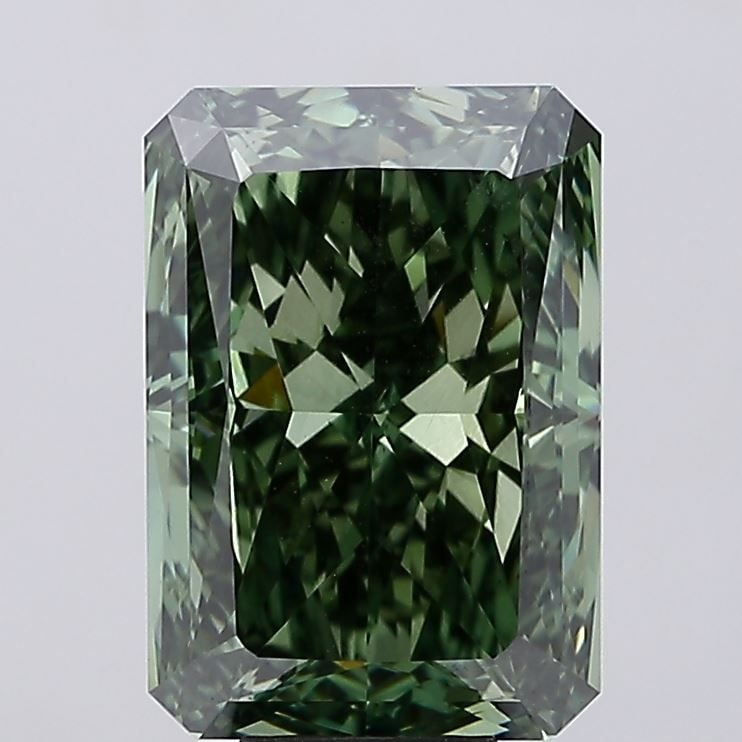 Loose Diamond - RADIANT 10.67ct Fancy Vivid Green VS1: Loose Diamond - RADIANT 10.67ct Fancy Vivid Green VS1 Source: This is a real non-mined Diamond that has been grown in a lab Shape: RADIANT Carats: 10.67 Color: Fancy Vivid Green Certification: IGI Vid