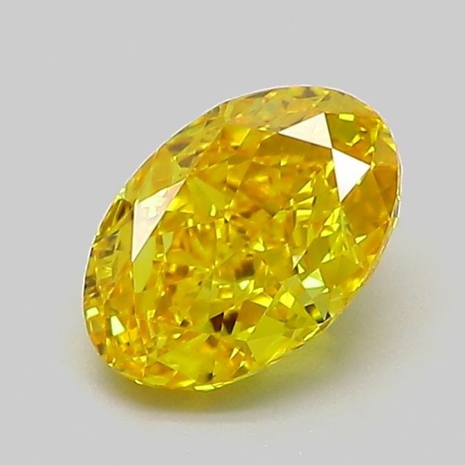 Loose Diamond - OVAL 1.06ct Fancy Vivid Yellow VS1: Loose Diamond - OVAL 1.06ct Fancy Vivid Yellow VS1 Source: This is a real non-mined Diamond that has been grown in a lab Shape: OVAL Carats: 1.06 Color: Fancy Vivid Yellow Certification: IGI Video: