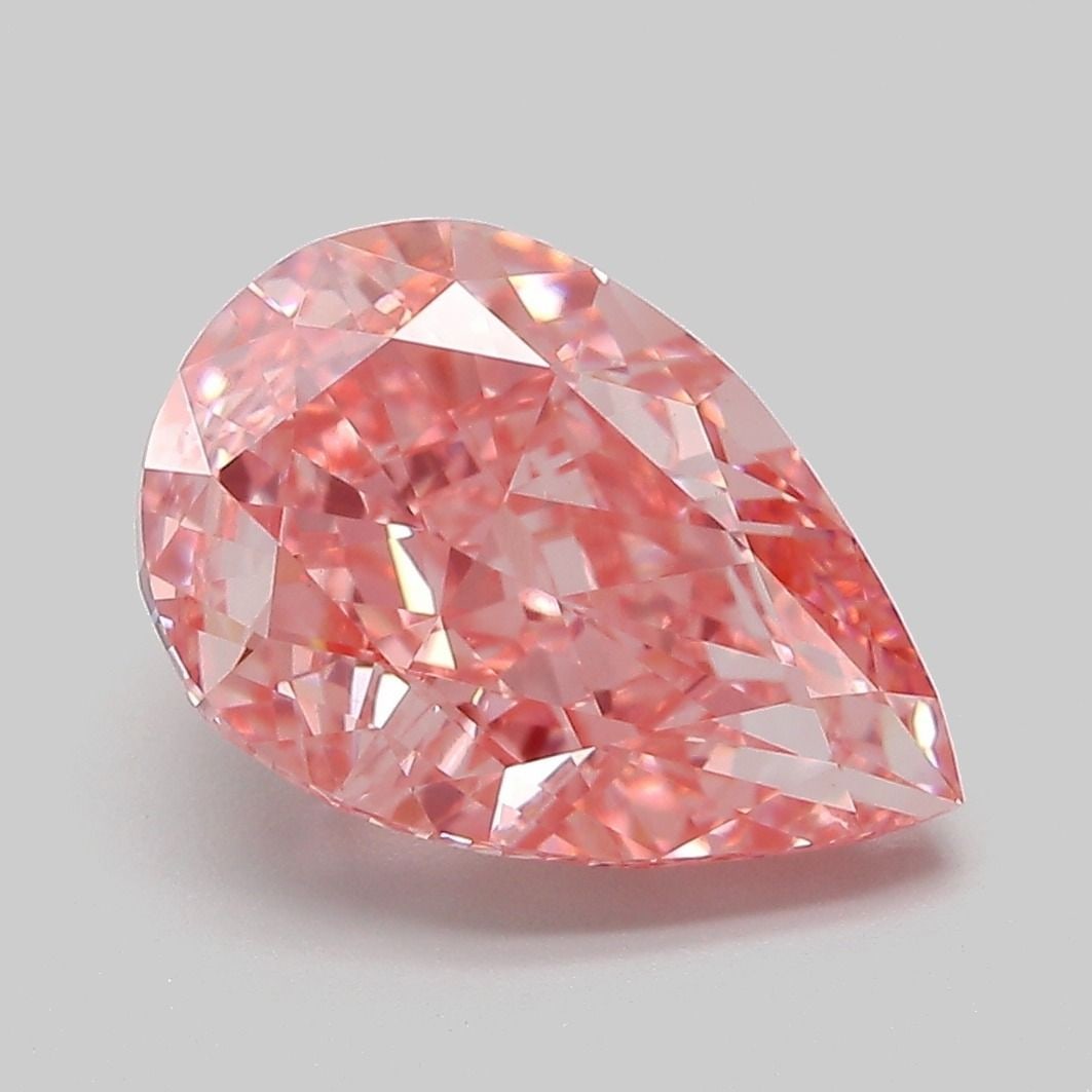 Loose Diamond - PEAR 4.08ct Fancy Vivid Pink VVS2 (1 of 1)