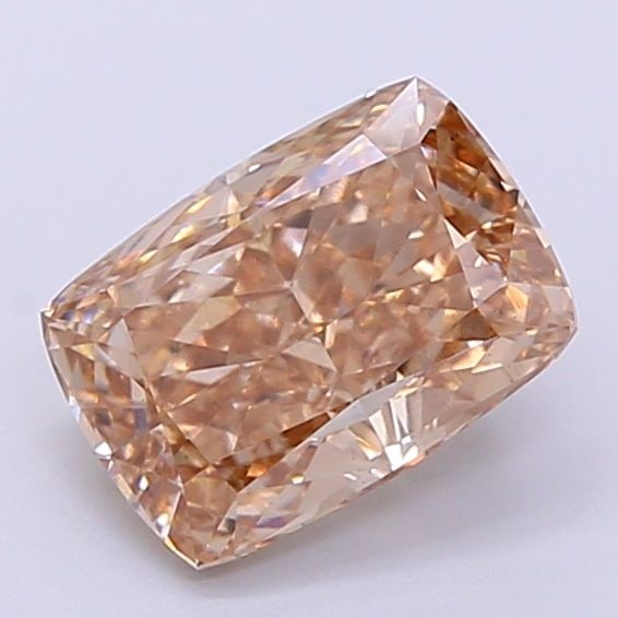Loose Diamond - CUSHION MODIFIED 1.62ct Fancy Light Brown VS2: Loose Diamond - CUSHION MODIFIED 1.62ct Fancy Light Brown VS2 Source: This is a real non-mined Diamond that has been grown in a lab Shape: CUSHION MODIFIED Carats: 1.62 Color: Fancy Light Brown Certif