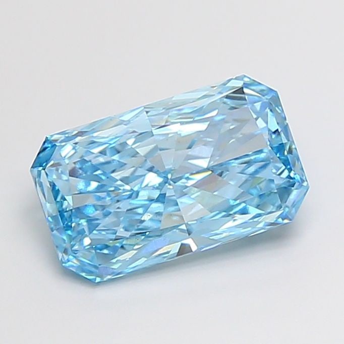 Loose Diamond - RADIANT 4.06ct Fancy Vivid Blue VS2: Loose Diamond - RADIANT 4.06ct Fancy Vivid Blue VS2 Source: This is a real non-mined Diamond that has been grown in a lab Shape: RADIANT Carats: 4.06 Color: Fancy Vivid Blue Certification: IGI Video: