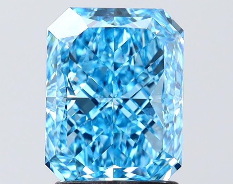 Loose Diamond - RADIANT 2.04ct Fancy Vivid Blue VVS2: Loose Diamond - RADIANT 2.04ct Fancy Vivid Blue VVS2 Source: This is a real non-mined Diamond that has been grown in a lab Shape: RADIANT Carats: 2.04 Color: Fancy Vivid Blue Certification: IGI Video: