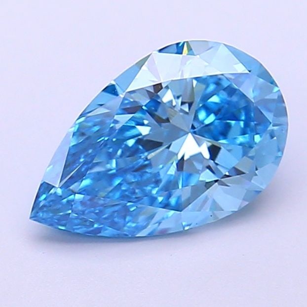 Loose Diamond - PEAR 1.53ct Fancy Vivid Blue VVS2: Loose Diamond - PEAR 1.53ct Fancy Vivid Blue VVS2 Source: This is a real non-mined Diamond that has been grown in a lab Shape: PEAR Carats: 1.53 Color: Fancy Vivid Blue Certification: IGI Video:
