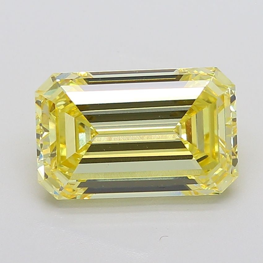 Loose Diamond - EMERALD 7.02ct Fancy Vivid Yellow VS1: Loose Diamond - EMERALD 7.02ct Fancy Vivid Yellow VS1 Source: This is a real non-mined Diamond that has been grown in a lab Shape: EMERALD Carats: 7.02 Color: Fancy Vivid Yellow Certification: IGI Vid