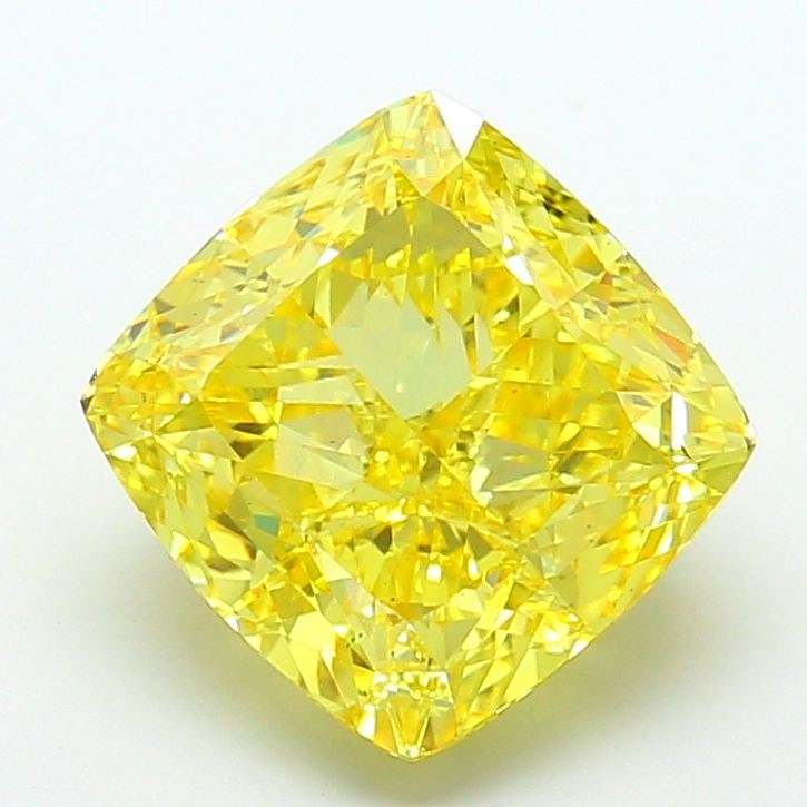Loose Diamond - CUSHION MODIFIED 7.5ct Fancy Vivid Yellow VS2: Loose Diamond - CUSHION MODIFIED 7.5ct Fancy Vivid Yellow VS2 Source: This is a real non-mined Diamond that has been grown in a lab Shape: CUSHION MODIFIED Carats: 7.5 Color: Fancy Vivid Yellow Certif