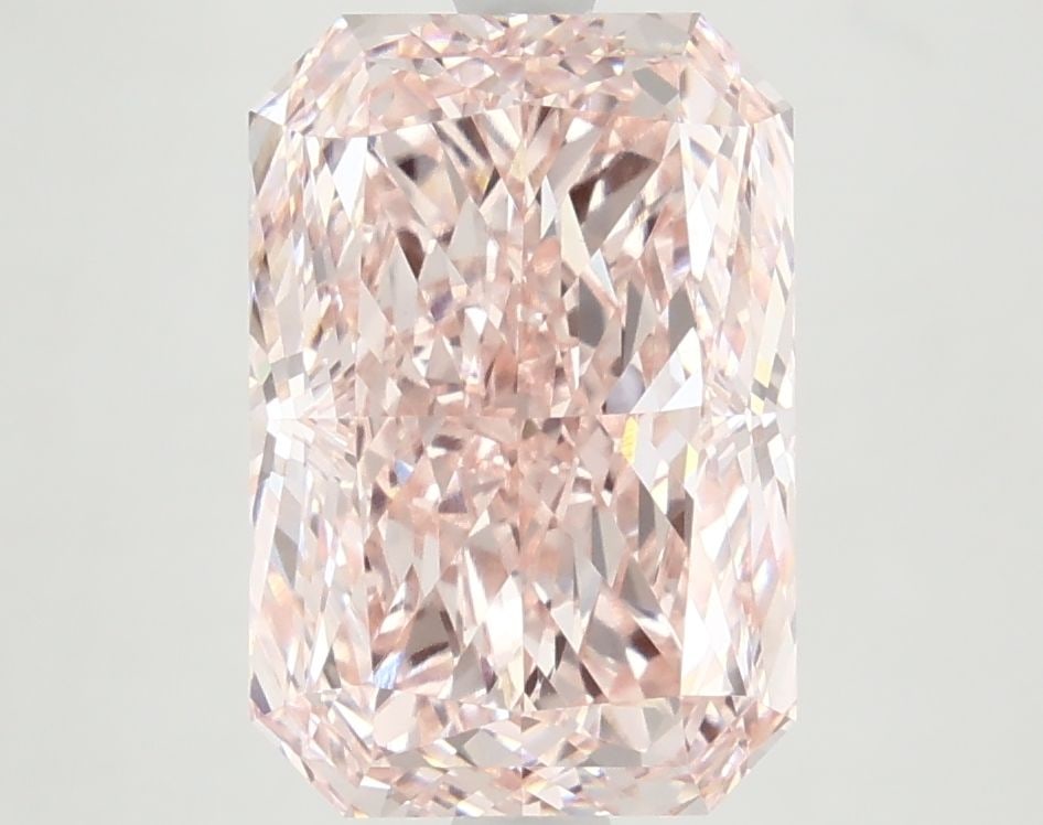 Loose Diamond - RADIANT 4.3ct Fancy Vivid Pink VVS2: Loose Diamond - RADIANT 4.3ct Fancy Vivid Pink VVS2 Source: This is a real non-mined Diamond that has been grown in a lab Shape: RADIANT Carats: 4.3 Color: Fancy Vivid Pink Certification: IGI Video: