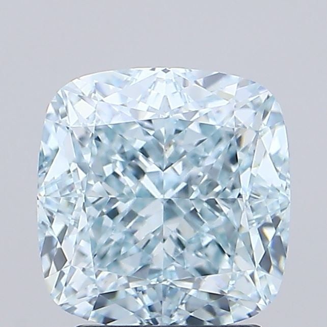 Loose Diamond - CUSHION MODIFIED 3.07ct Fancy Intense Blue VVS2: Loose Diamond - CUSHION MODIFIED 3.07ct Fancy Intense Blue VVS2 Source: This is a real non-mined Diamond that has been grown in a lab Shape: CUSHION MODIFIED Carats: 3.07 Color: Fancy Intense Blue Cer