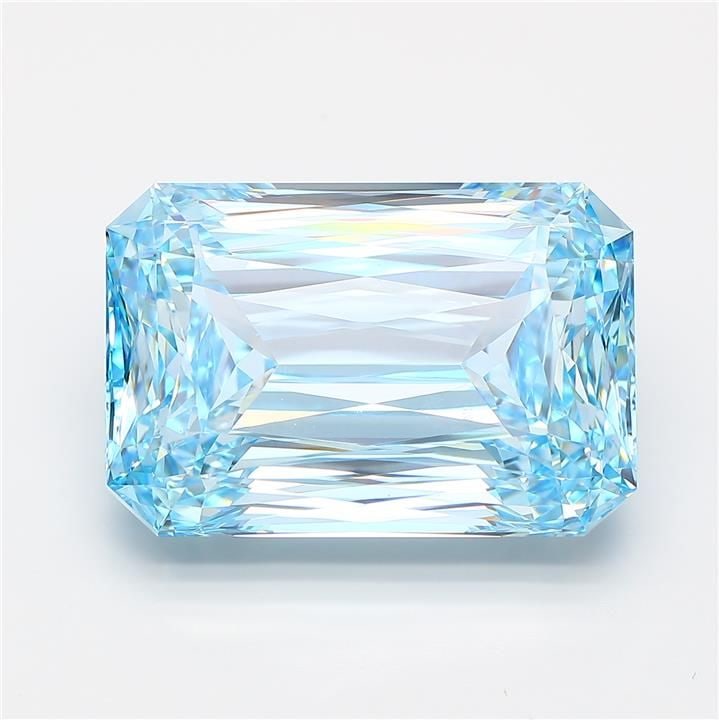 Loose Diamond - RADIANT 15.04ct Fancy Intense Blue VS1: Loose Diamond - RADIANT 15.04ct Fancy Intense Blue VS1 Source: This is a real non-mined Diamond that has been grown in a lab Shape: RADIANT Carats: 15.04 Color: Fancy Intense Blue Certification: IGI
