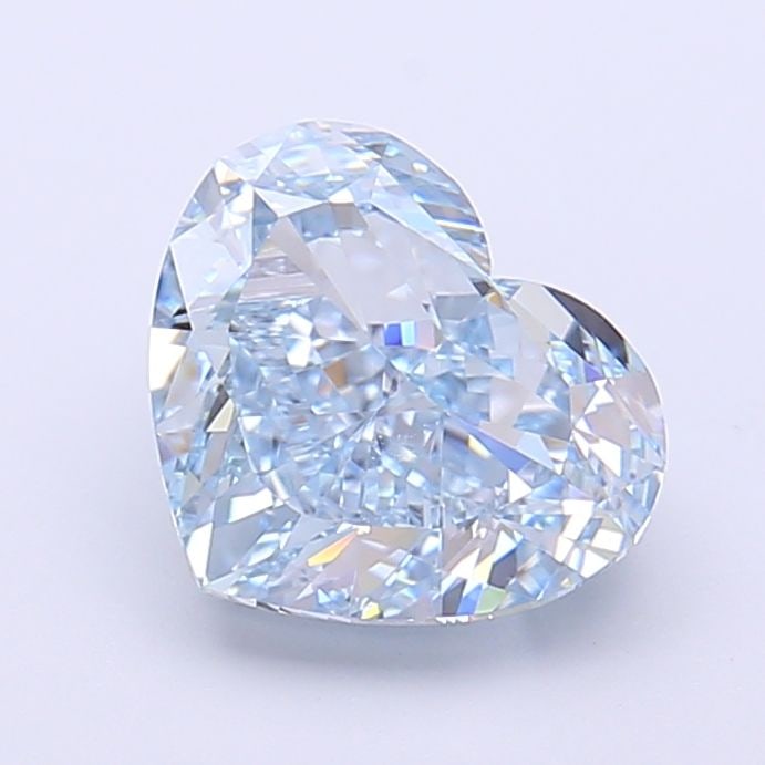 Loose Diamond - HEART 2.54ct Fancy Vivid Blue VVS1: Loose Diamond - HEART 2.54ct Fancy Vivid Blue VVS1 Source: This is a real non-mined Diamond that has been grown in a lab Shape: HEART Carats: 2.54 Color: Fancy Vivid Blue Certification: IGI Video: