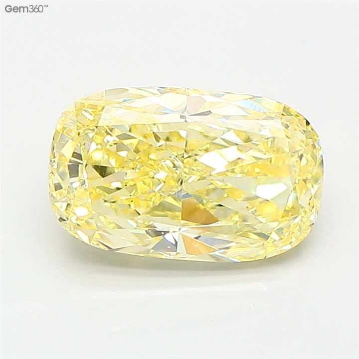 Loose Diamond - CUSHION MODIFIED 2.0ct Fancy Intense Yellow VS2: Loose Diamond - CUSHION MODIFIED 2.0ct Fancy Intense Yellow VS2 Source: This is a real non-mined Diamond that has been grown in a lab Shape: CUSHION MODIFIED Carats: 2.0 Color: Fancy Intense Yellow Ce
