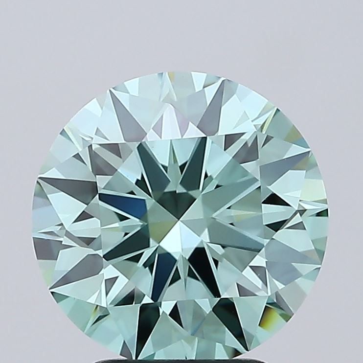 Ideal Loose Diamond - ROUND 2.57ct Fancy Vivid Green VVS2: Ideal Loose Diamond - ROUND 2.57ct Fancy Vivid Green VVS2 Source: This is a real non-mined Diamond that has been grown in a lab Shape: ROUND Carats: 2.57 Color: Fancy Vivid Green Certification: IGI Vi