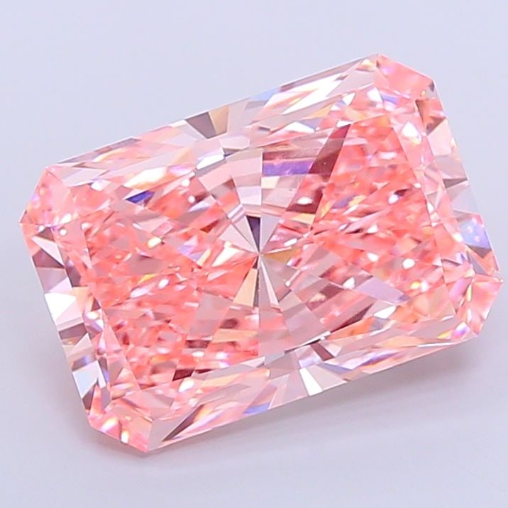 Loose Diamond - RADIANT 11.4ct Fancy Vivid Pink VVS2: Loose Diamond - RADIANT 11.4ct Fancy Vivid Pink VVS2 Source: This is a real non-mined Diamond that has been grown in a lab Shape: RADIANT Carats: 11.4 Color: Fancy Vivid Pink Certification: IGI Video: