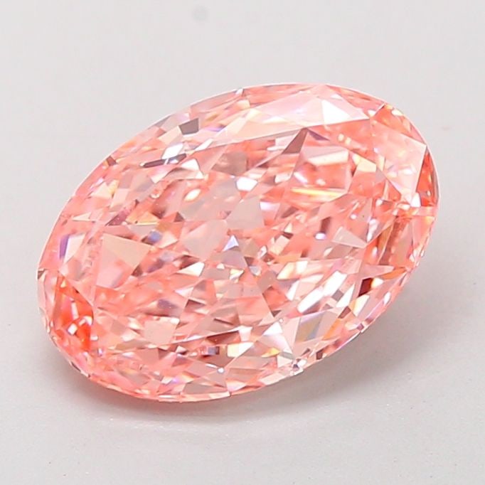 Loose Diamond - OVAL 2.65ct Fancy Vivid Pink VVS2: Loose Diamond - OVAL 2.65ct Fancy Vivid Pink VVS2 Source: This is a real non-mined Diamond that has been grown in a lab Shape: OVAL Carats: 2.65 Color: Fancy Vivid Pink Certification: IGI Video: