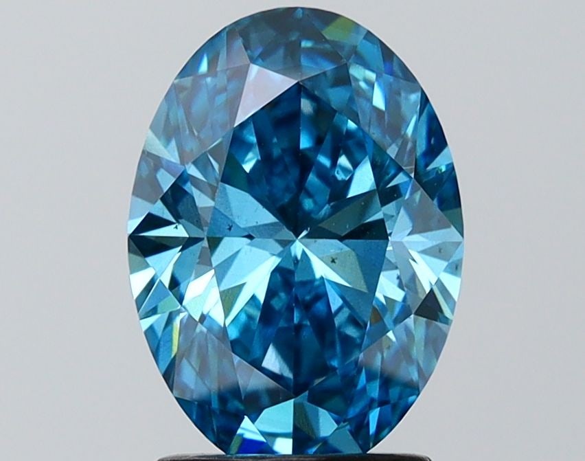 Loose Diamond - OVAL 2.06ct Fancy Vivid Blue VS2: Loose Diamond - OVAL 2.06ct Fancy Vivid Blue VS2 Source: This is a real non-mined Diamond that has been grown in a lab Shape: OVAL Carats: 2.06 Color: Fancy Vivid Blue Certification: IGI Video: