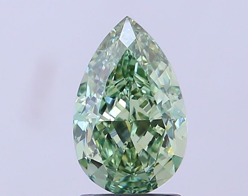 Loose Diamond - PEAR 2.01ct Fancy Vivid Green VS1: Loose Diamond - PEAR 2.01ct Fancy Vivid Green VS1 Source: This is a real non-mined Diamond that has been grown in a lab Shape: PEAR Carats: 2.01 Color: Fancy Vivid Green Certification: IGI Video: