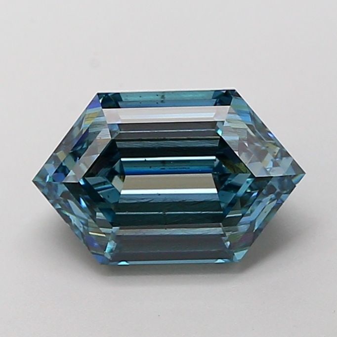 Loose Diamond - HEXAGONAL 2.74ct Fancy Vivid Blue SI2: Loose Diamond - HEXAGONAL 2.74ct Fancy Vivid Blue SI2 Source: This is a real non-mined Diamond that has been grown in a lab Shape: HEXAGONAL Carats: 2.74 Color: Fancy Vivid Blue Certification: IGI Vid