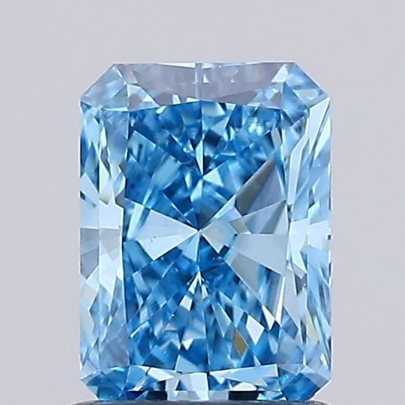 Loose Diamond - RADIANT 0.96ct Fancy Vivid Blue VVS2: Loose Diamond - RADIANT 0.96ct Fancy Vivid Blue VVS2 Source: This is a real non-mined Diamond that has been grown in a lab Shape: RADIANT Carats: 0.96 Color: Fancy Vivid Blue Certification: IGI Video: