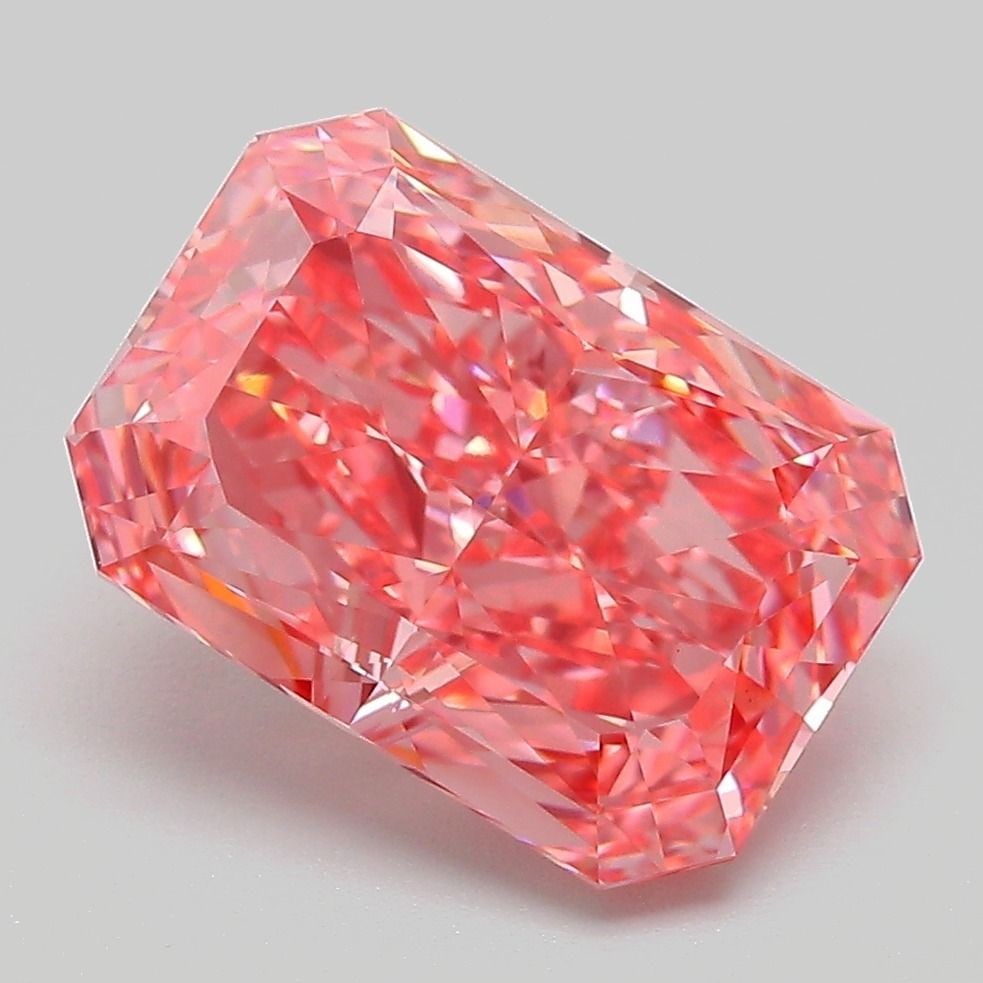 Loose Diamond - RADIANT 4.09ct Fancy Vivid Pink VS1 (1 of 1)