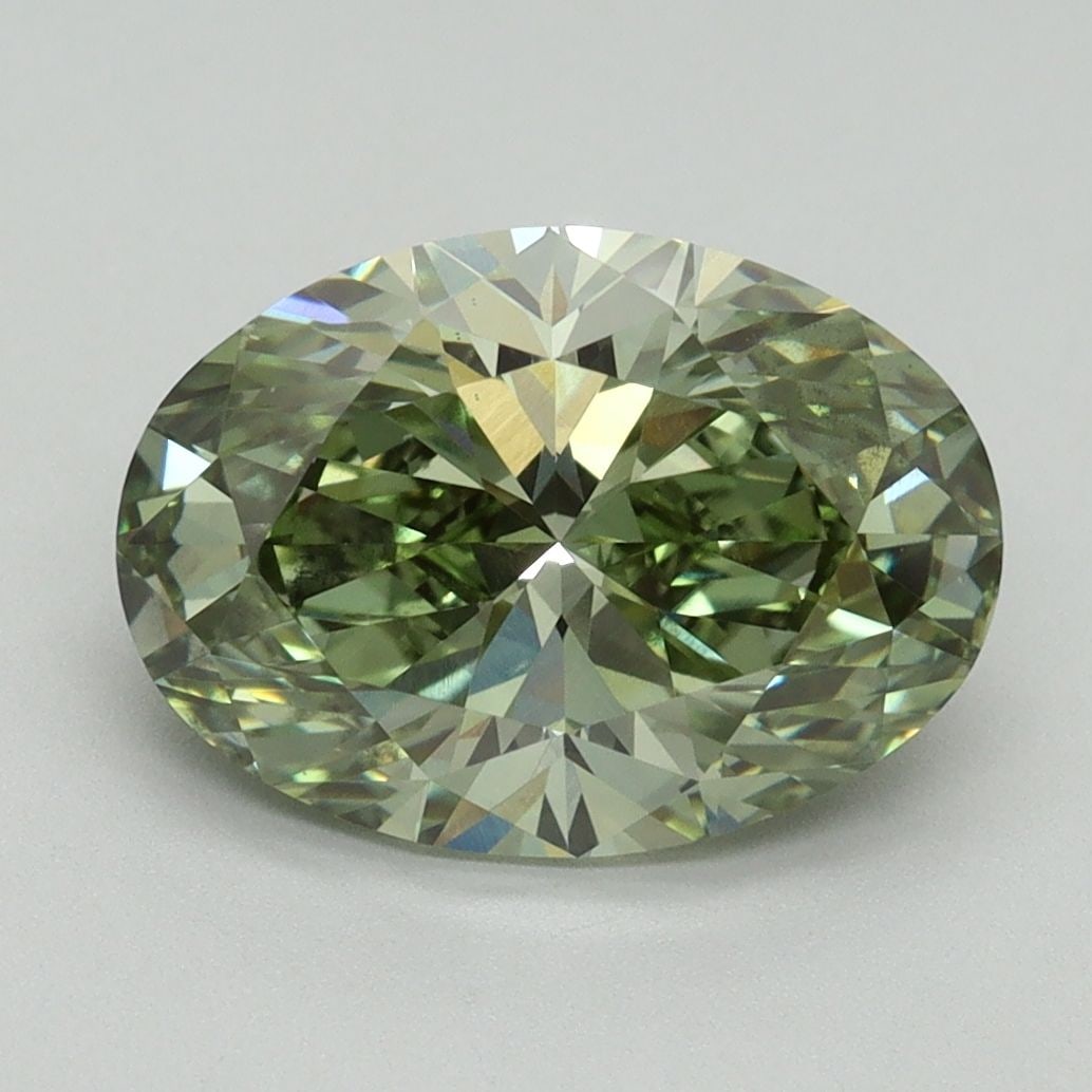 Loose Diamond - OVAL 3.0ct Fancy Vivid Green VS2: Loose Diamond - OVAL 3.0ct Fancy Vivid Green VS2 Source: This is a real non-mined Diamond that has been grown in a lab Shape: OVAL Carats: 3.0 Color: Fancy Vivid Green Certification: IGI Video: