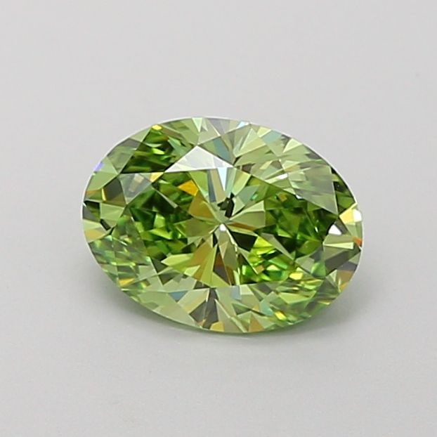 Loose Diamond - OVAL 1.0ct Fancy Vivid Green VVS2: Loose Diamond - OVAL 1.0ct Fancy Vivid Green VVS2 Source: This is a real non-mined Diamond that has been grown in a lab Shape: OVAL Carats: 1.0 Color: Fancy Vivid Green Certification: IGI Video: