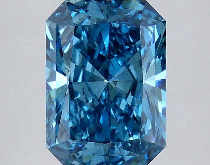 Loose Diamond - RADIANT 3.01ct Fancy Vivid Blue VS1: Loose Diamond - RADIANT 3.01ct Fancy Vivid Blue VS1 Source: This is a real non-mined Diamond that has been grown in a lab Shape: RADIANT Carats: 3.01 Color: Fancy Vivid Blue Certification: IGI Video: