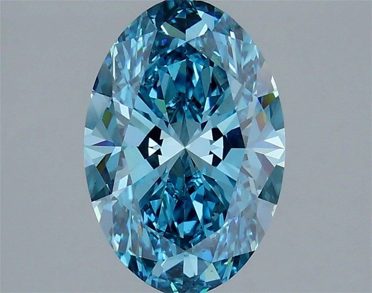 Loose Diamond - OVAL 3.02ct Fancy Vivid Blue VS2: Loose Diamond - OVAL 3.02ct Fancy Vivid Blue VS2 Source: This is a real non-mined Diamond that has been grown in a lab Shape: OVAL Carats: 3.02 Color: Fancy Vivid Blue Certification: IGI Video: