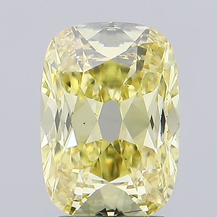 Loose Diamond - CUSHION MODIFIED 3.14ct Fancy Yellow VS2: Loose Diamond - CUSHION MODIFIED 3.14ct Fancy Yellow VS2 Source: This is a real non-mined Diamond that has been grown in a lab Shape: CUSHION MODIFIED Carats: 3.14 Color: Fancy Yellow Certification: I