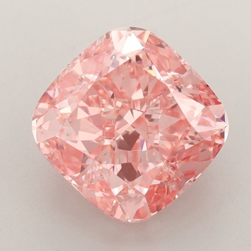 Loose Diamond - CUSHION BRILLIANT 3.29ct Fancy Vivid Pink VS1: Loose Diamond - CUSHION BRILLIANT 3.29ct Fancy Vivid Pink VS1 Source: This is a real non-mined Diamond that has been grown in a lab Shape: CUSHION BRILLIANT Carats: 3.29 Color: Fancy Vivid Pink Certif