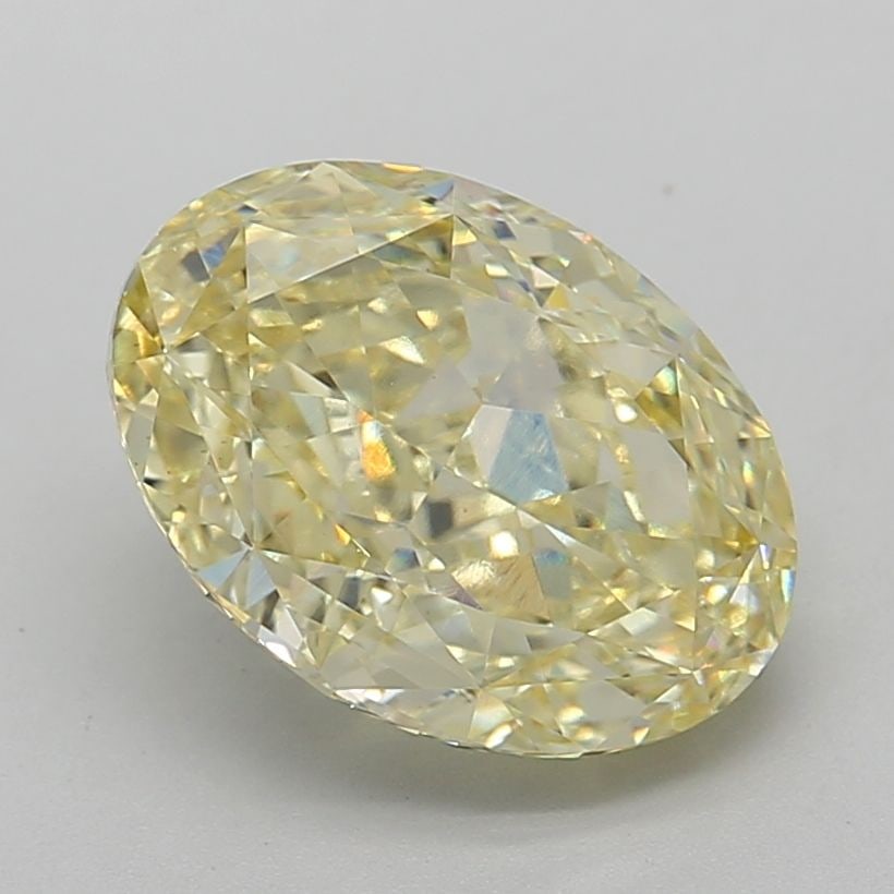 Loose Diamond - OVAL 5.34ct Fancy Intense Yellow VS1: Loose Diamond - OVAL 5.34ct Fancy Intense Yellow VS1 Source: This is a real non-mined Diamond that has been grown in a lab Shape: OVAL Carats: 5.34 Color: Fancy Intense Yellow Certification: IGI Video