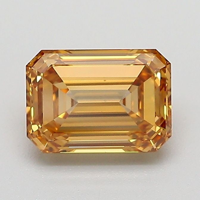 Loose Diamond - EMERALD 1.09ct Fancy Light Yellowish Brown VS2: Loose Diamond - EMERALD 1.09ct Fancy Light Yellowish Brown VS2 Source: This is a real non-mined Diamond that has been grown in a lab Shape: EMERALD Carats: 1.09 Color: Fancy Light Yellowish Brown Cert