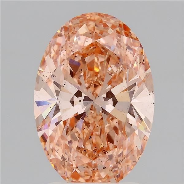 Loose Diamond - OVAL 2.57ct Fancy Intense Brownish Orange SI2: Loose Diamond - OVAL 2.57ct Fancy Intense Brownish Orange SI2 Source: This is a real non-mined Diamond that has been grown in a lab Shape: OVAL Carats: 2.57 Color: Fancy Intense Brownish Orange Certif