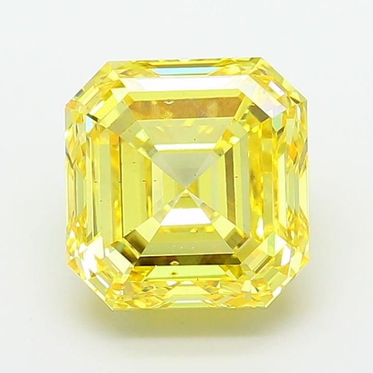 Loose Diamond - ASSCHER 9.03ct Fancy Vivid Yellow VS2: Loose Diamond - ASSCHER 9.03ct Fancy Vivid Yellow VS2 Source: This is a real non-mined Diamond that has been grown in a lab Shape: ASSCHER Carats: 9.03 Color: Fancy Vivid Yellow Certification: IGI Vid