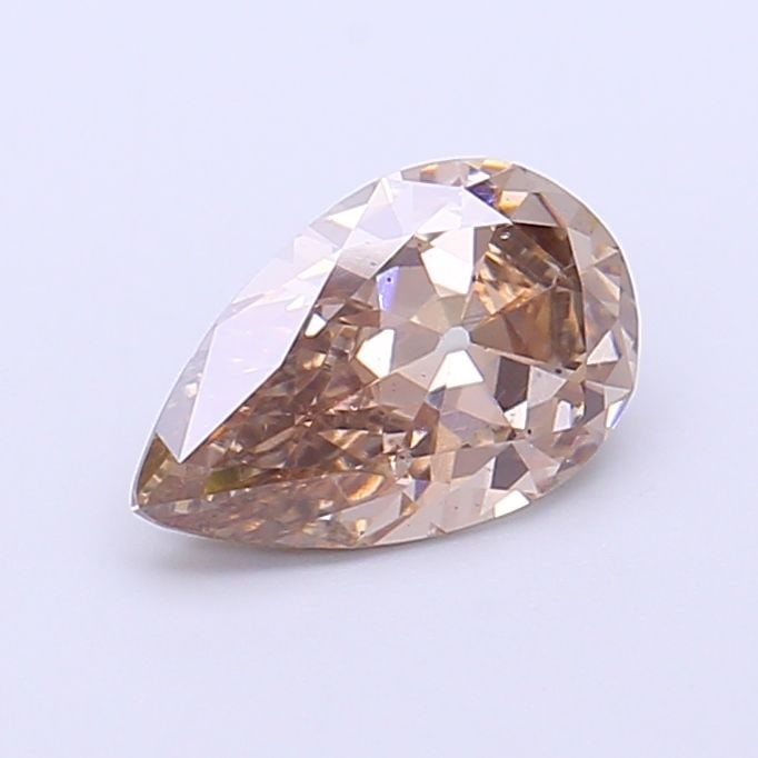 Loose Diamond - PEAR 1.11ct Fancy Light Brown VS2: Loose Diamond - PEAR 1.11ct Fancy Light Brown VS2 Source: This is a real non-mined Diamond that has been grown in a lab Shape: PEAR Carats: 1.11 Color: Fancy Light Brown Certification: IGI Video: