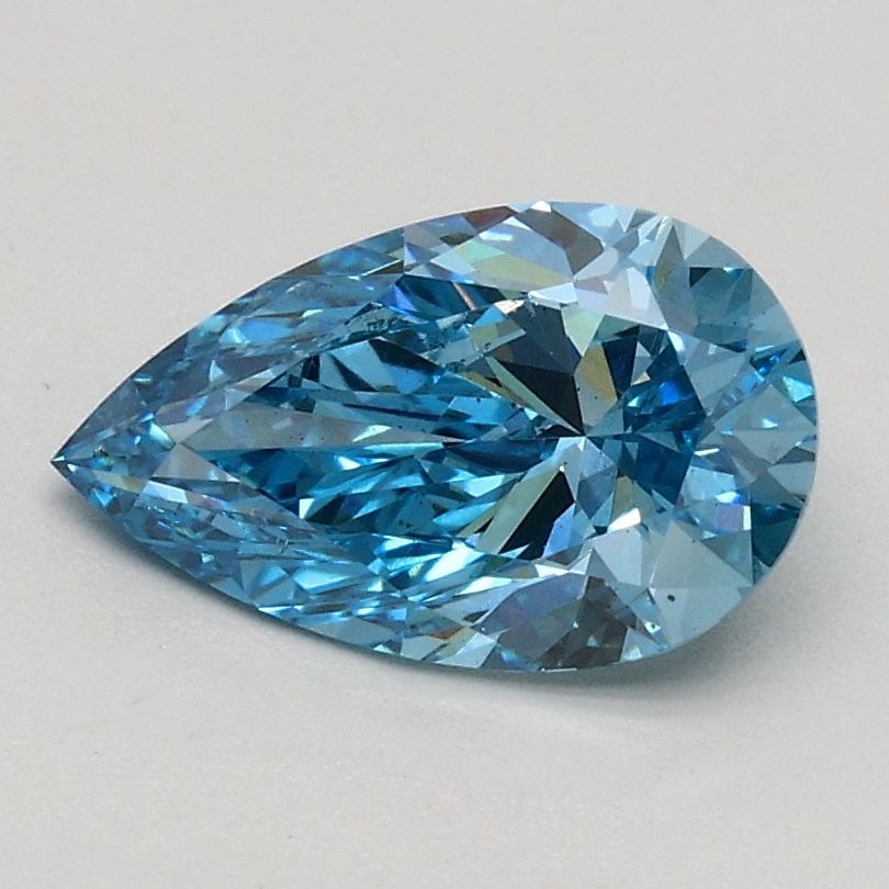 Loose Diamond - PEAR 0.86ct Fancy Vivid Blue VS1: Loose Diamond - PEAR 0.86ct Fancy Vivid Blue VS1 Source: This is a real non-mined Diamond that has been grown in a lab Shape: PEAR Carats: 0.86 Color: Fancy Vivid Blue Certification: IGI Video: